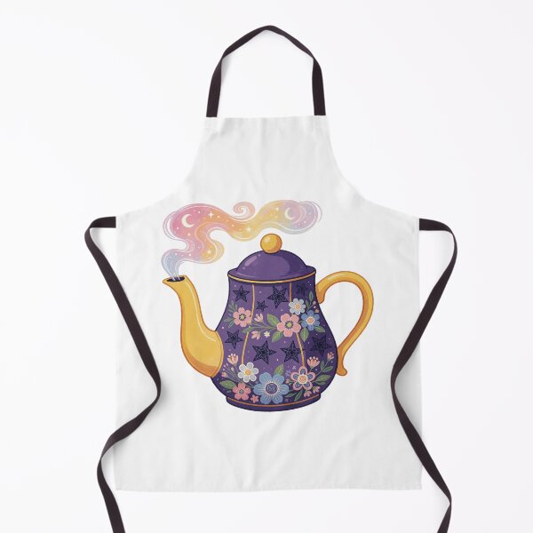 Aperçu de l'œuvre Moon Teapot Sticker | Celestial Tea Aesthetic créée et vendue par AillustriaAK.