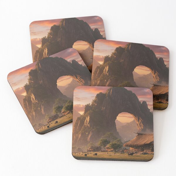 Item preview, "Whispers of the Eternal Arch-Golden Haven Village" designed and sold by SkyKing Ron.