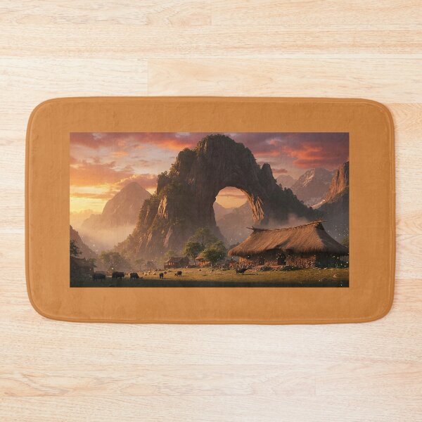 Item preview, "Whispers of the Eternal Arch-Golden Haven Village" designed and sold by SkyKing Ron.