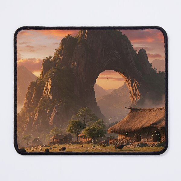 Item preview, "Whispers of the Eternal Arch-Golden Haven Village" designed and sold by SkyKing Ron.