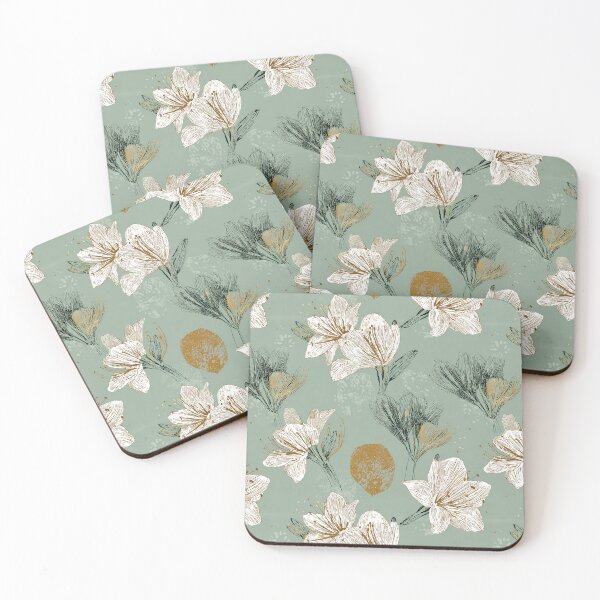 Item preview, Edgy Amaryllis Floral  - Botanical Garden Pattern   - One Year Anniversary Gifts designed and sold by RoyalStarsPatts.