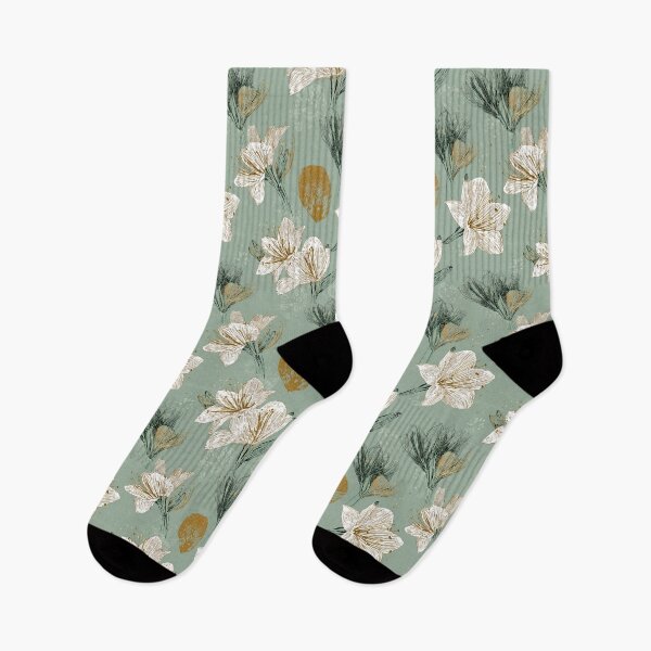 Item preview, Edgy Amaryllis Floral  - Botanical Garden Pattern   - One Year Anniversary Gifts designed and sold by RoyalStarsPatts.