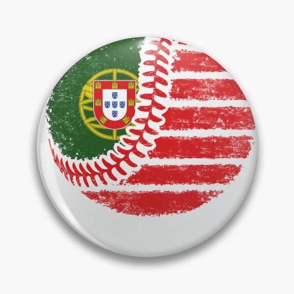 Item preview, Portugal Flag Baseball – Vintage Distressed Style designed and sold by HumansStuck12.
