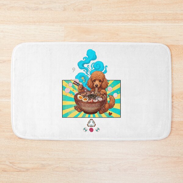 Item preview, Poodle in a Ramen Bowl – Kawaii Noodle Pup Art designed and sold by m-yoga-store.