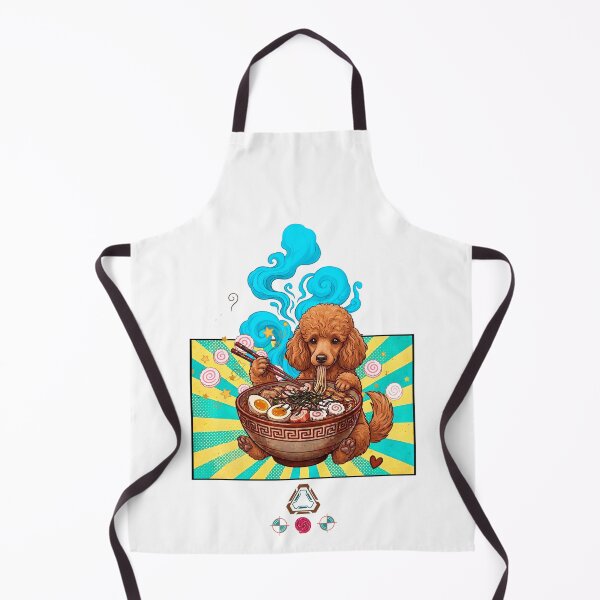 Item preview, Poodle in a Ramen Bowl – Kawaii Noodle Pup Art designed and sold by m-yoga-store.