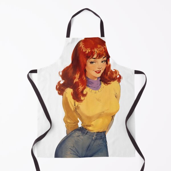 Item preview, Mystery Redhead Pinup – Retro Comic Heroine Vintage Art designed and sold by Cosplayvintage.