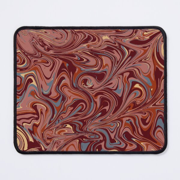 Item preview, Earthy Marble Swirl Pattern - Terracotta Burgundy Abstract Design designed and sold by footnotes-club.