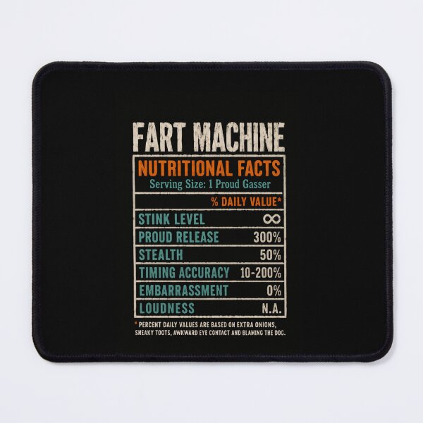 Item preview, Fart Machine Nutritional Facts Funny Flatulence Humor Gasser designed and sold by RetroMini2026.