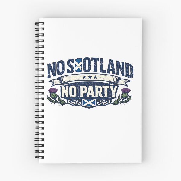 Item preview, No Scotland No Party Scottish Pride Vintage T-Shirt Design designed and sold by CreativeNest Prints.