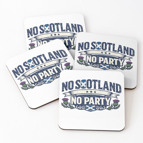 Item preview, No Scotland No Party Scottish Pride Vintage T-Shirt Design designed and sold by CreativeNest Prints.