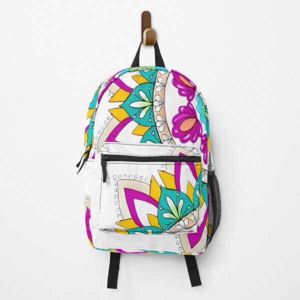 Item preview, Vibrant Hand Drawn Turquoise Floral Mandala designed and sold by bmfkfk.