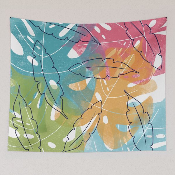 Item preview, Abstract Colorful Botanical designed and sold by IvysCreativityHouse.