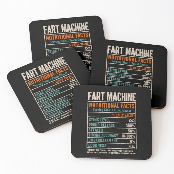 Item preview, Fart Machine Nutritional Facts Funny Flatulence Humor Gasser designed and sold by RetroMini2026.