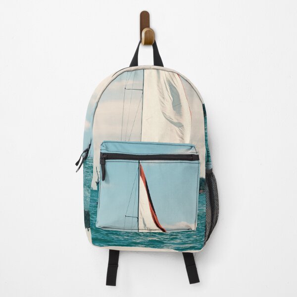 Item preview, White Catamaran Sailing on Turquoise Waters off the Coast of Brazil designed and sold by ThaCriações.