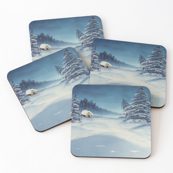 Item preview, Winter shack by a frozen lake. designed and sold by BP-Brushworks.
