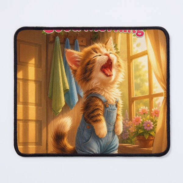 Item preview, Morning Purrfection designed and sold by DeepikaKrishna.