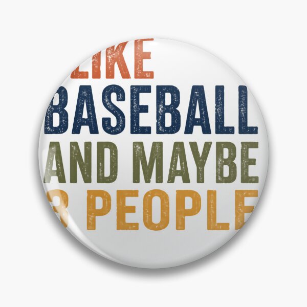 Item preview, I Like Baseball And Maybe 3 People – Vintage Sunset Typography designed and sold by HumansStuck12.