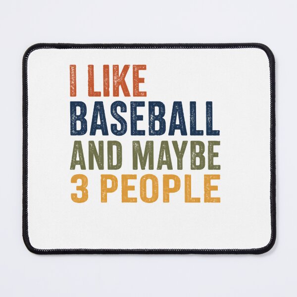 Item preview, I Like Baseball And Maybe 3 People – Vintage Sunset Typography designed and sold by HumansStuck12.