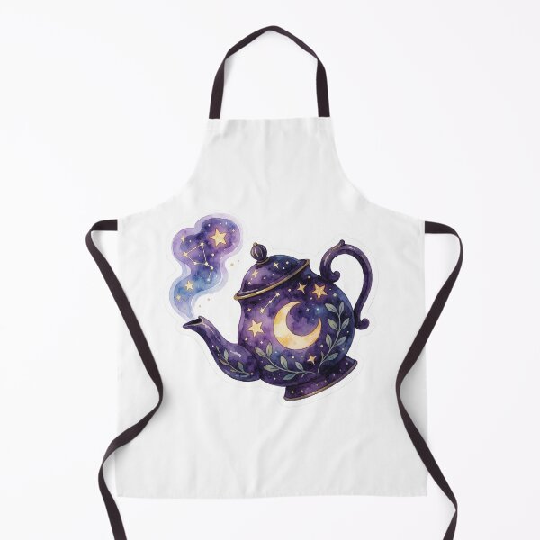 Aperçu de l'œuvre Moon Teapot Sticker | Celestial Tea Aesthetic créée et vendue par AillustriaAK.