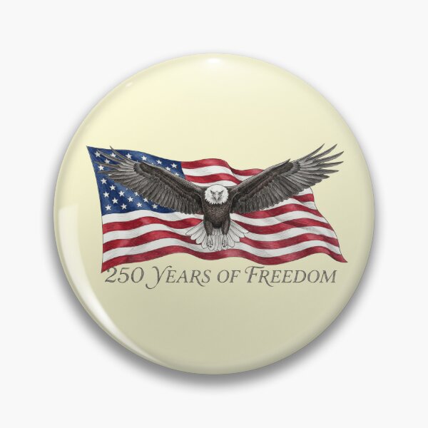 Item preview, 250 Years of Freedom Patriotic Eagle American Flag Vintage designed and sold by BreezifyDesignStudio.