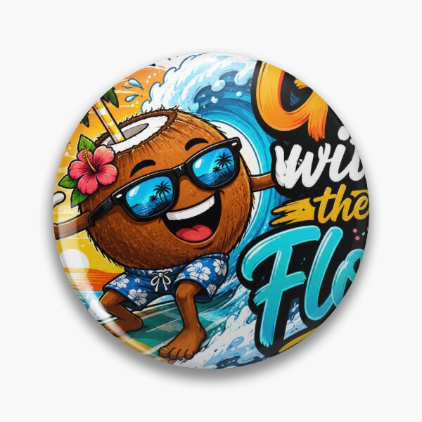 Item preview, Coconut Surfer Design Sticker designed and sold by Raj Studio.