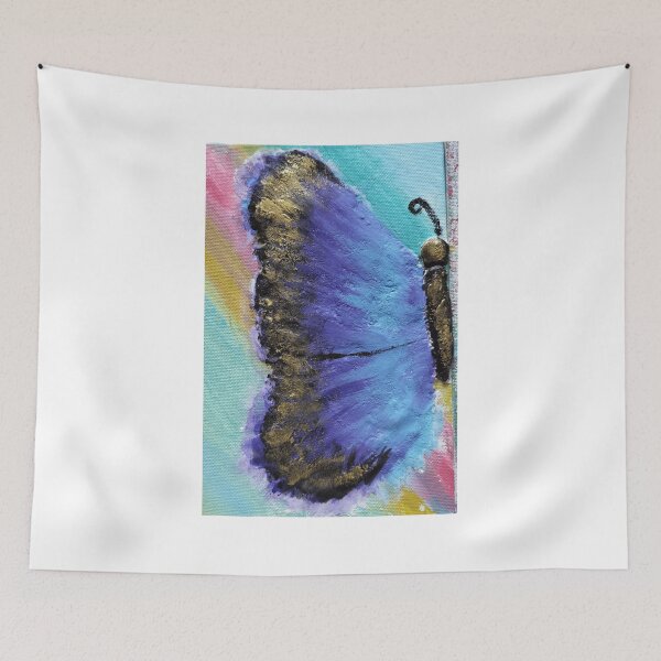 Item preview, Butterfly- Colourful canvas painting Design designed and sold by SanjanaArtistic.