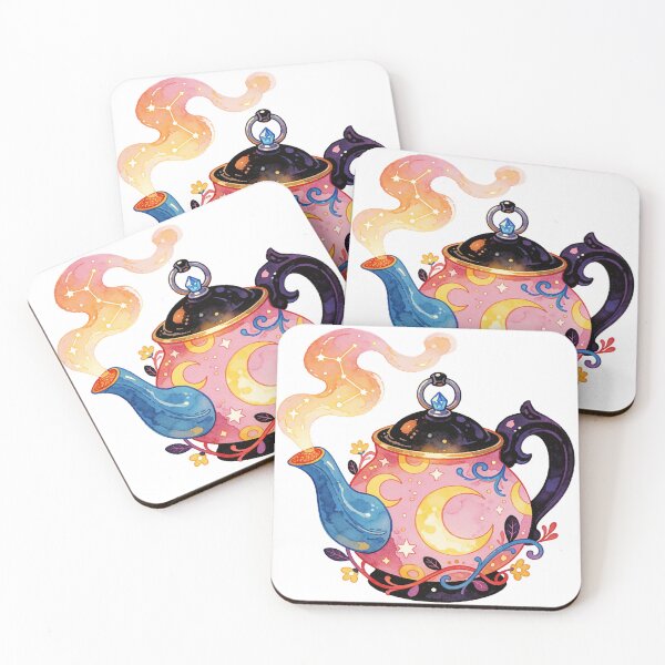 Item preview, Moon Teapot Sticker | Celestial Tea Aesthetic designed and sold by AillustriaAK.