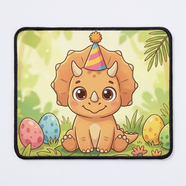 Item preview, Cute Baby Dinosaur Birthday Party - Whimsical Cartoon Dino Art designed and sold by MemoMetaverse.