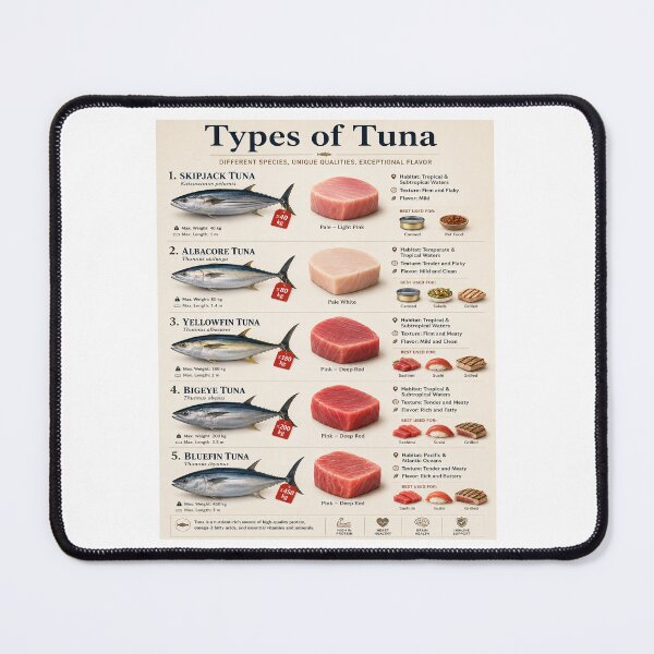 Item preview, Types of Tuna Fish Species designed and sold by AzalaiBubbles.