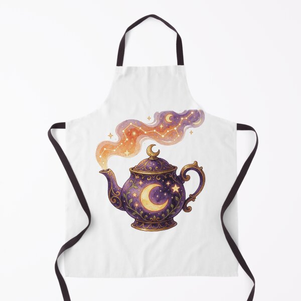 Aperçu de l'œuvre Moon Teapot Sticker | Celestial Tea Aesthetic créée et vendue par AillustriaAK.