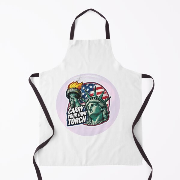 Item preview, Carry Your Own Torch Sticker – Statue of Liberty Motivational Quote, American Freedom Design designed and sold by Pandey14.