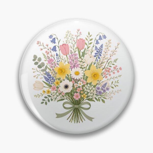 Item preview, Spring bouquet with wildflowers | Floral flower design designed and sold by filou designs.