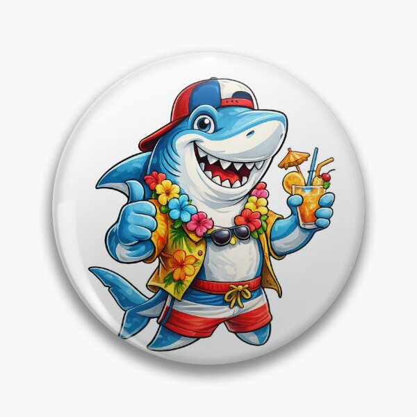 Item preview, shark on vacation designed and sold by Looplk.