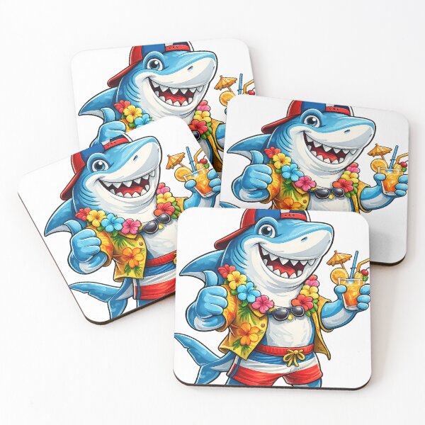 Item preview, shark on vacation designed and sold by Looplk.