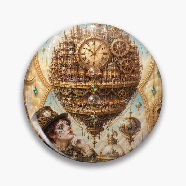 Item preview, Clockwork Dream Kingdom – Mystical Clown of Time designed and sold by sunbowjp stadio.
