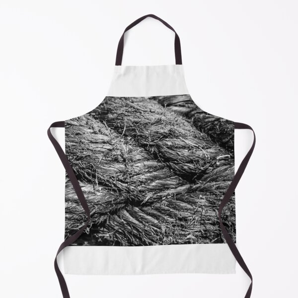 Item preview, Close-Up Black And White Twisted Rope Texture With Frayed Hemp Fibers Nautical Detail designed and sold by Nmallia.