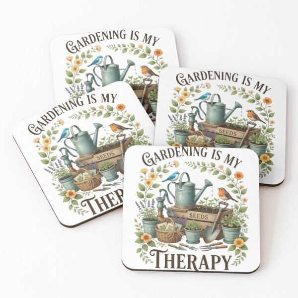 Item preview, Gardening Is My Therapy Cottagecore Garden Tools Plant Lover designed and sold by CF_VintageDesign.