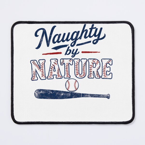 Item preview, Naughty By Nature – Vintage Baseball Typography designed and sold by HumansStuck12.