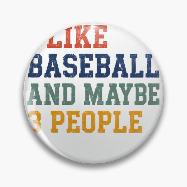 Item preview, I Like Baseball And Maybe 3 People – Coastal Retro Colors designed and sold by HumansStuck12.