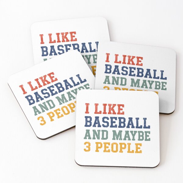 Item preview, I Like Baseball And Maybe 3 People – Coastal Retro Colors designed and sold by HumansStuck12.