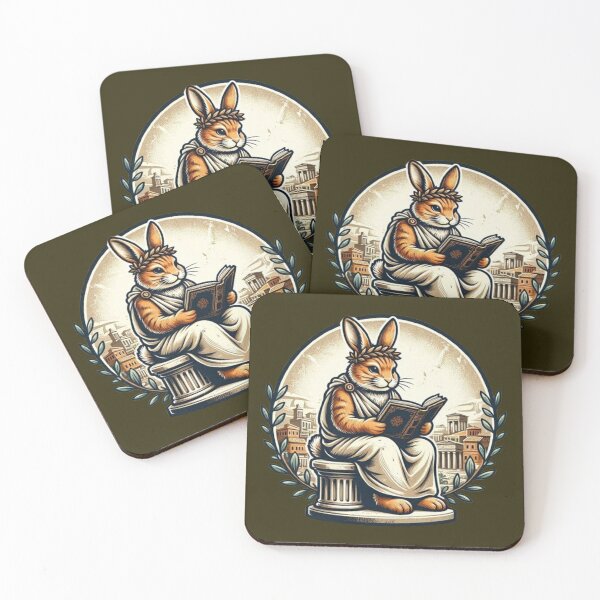 Item preview, Scholar Rabbit – Ancient Wisdom Design designed and sold by Dogandesighn.