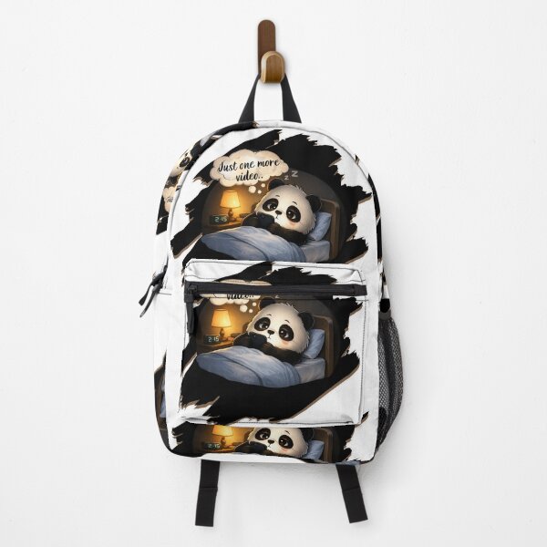 Item preview, Just One More Video Sleepy Panda Sticker designed and sold by EnginerdStudio.