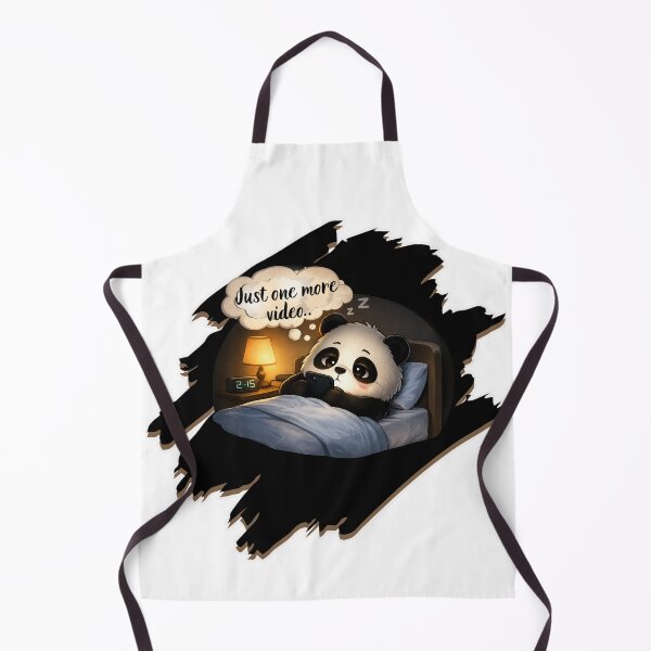 Item preview, Just One More Video Sleepy Panda Sticker designed and sold by EnginerdStudio.