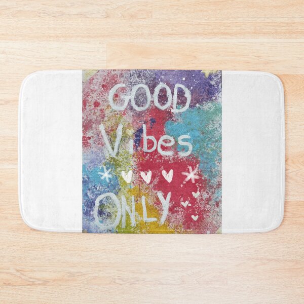 Item preview, Good Vibes Only-Colourful Canvas Painting Design designed and sold by SanjanaArtistic.