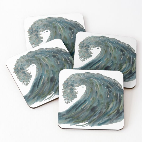 Item preview, Watercolor First Rolling Wave designed and sold by TiffanySpaulding.