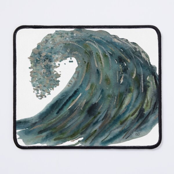 Item preview, Watercolor First Rolling Wave designed and sold by TiffanySpaulding.