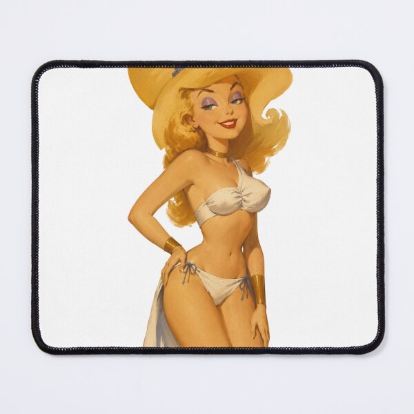 Item preview, Gothic Blonde Pinup – Vintage Cartoon Inspired Retro Art designed and sold by Cosplayvintage.