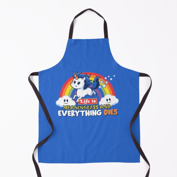 Item preview, Life Is Meaningless and Everything Dies Unicorn designed and sold by Nerd Shizzle.