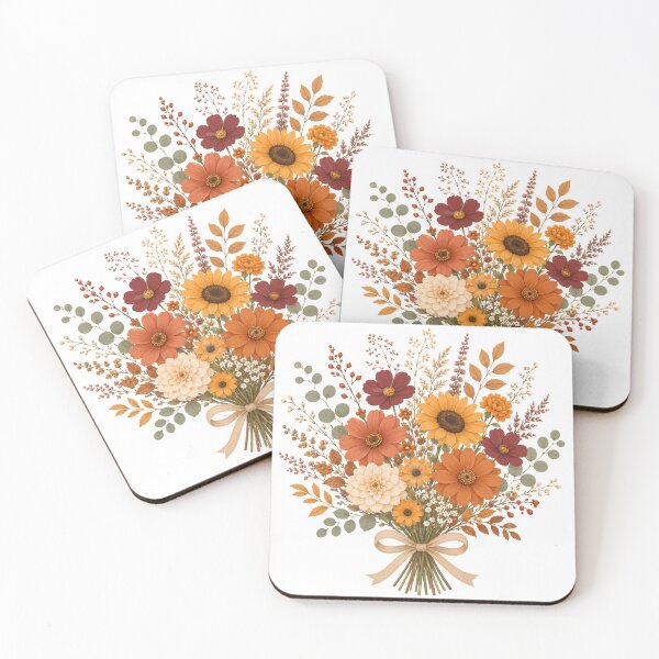 Item preview, Autumn bouquet with sunflowers | Floral flower design designed and sold by filou designs.