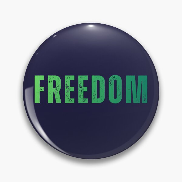 Item preview, Freedom Typography Green Distressed Text Design designed and sold by EchoPrint Co..